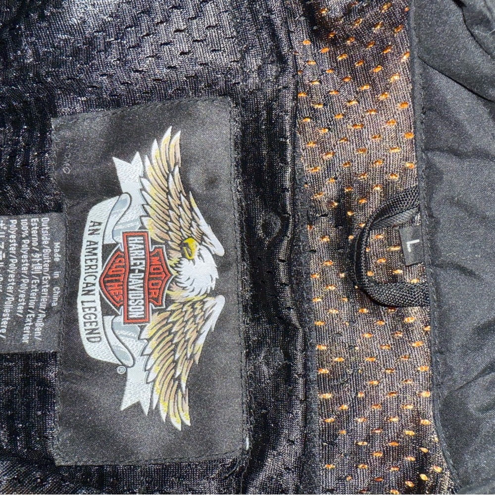 Harley-Davidson Black and Orange Performance Jacket - Picture 3 of 5